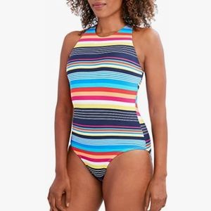 NWT Nautica one piece high neck swimsuit
